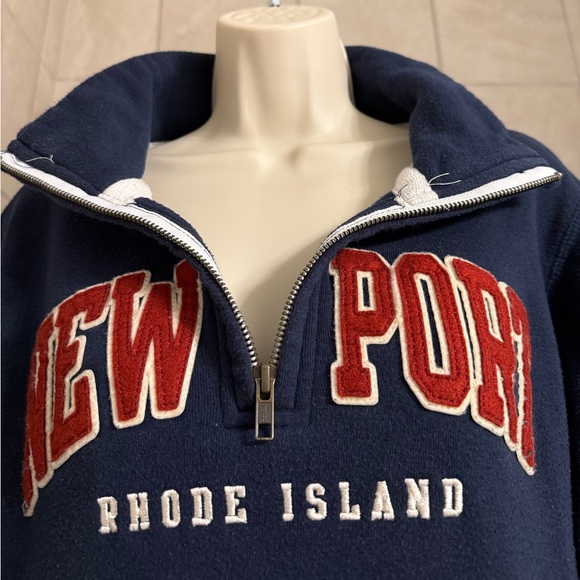 MV Sport Tops - EUC Newport, RI ladies’ 1/4 zip navy blue sweatshirt by MV Sport, size Medium